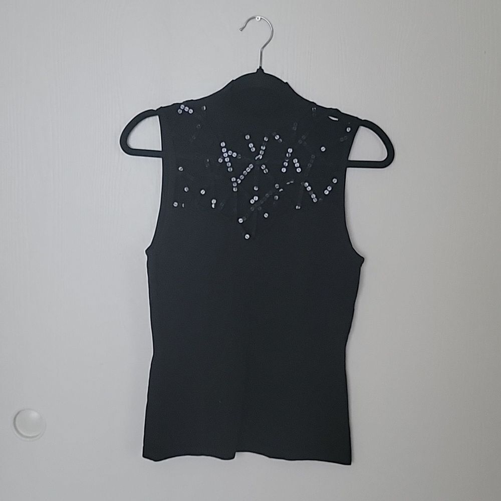 Mock neck sweater with cut outs